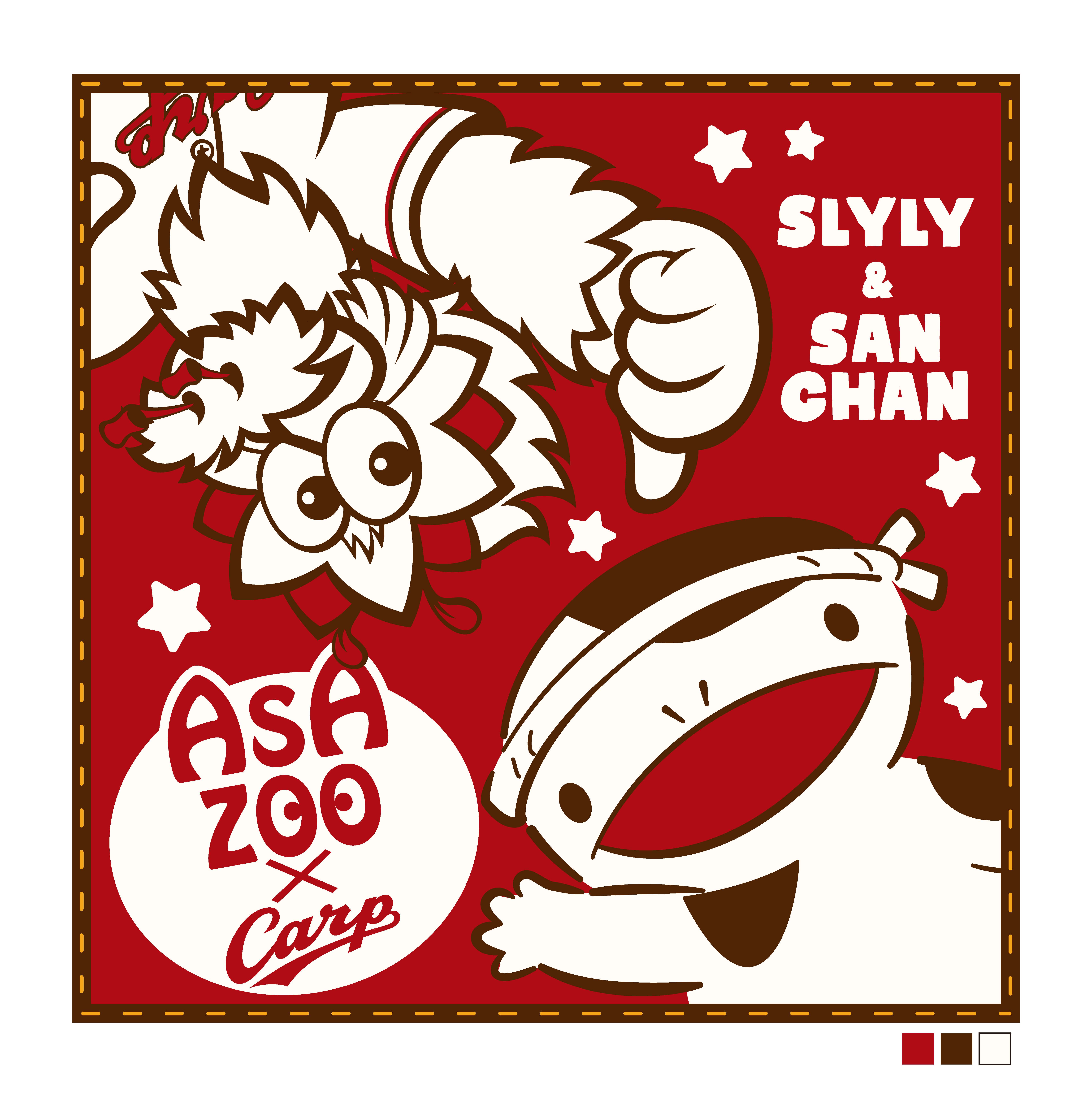 ASAZOO×Carpコラボガーゼハンカチ